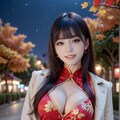チャイナドレスの美女 5枚目