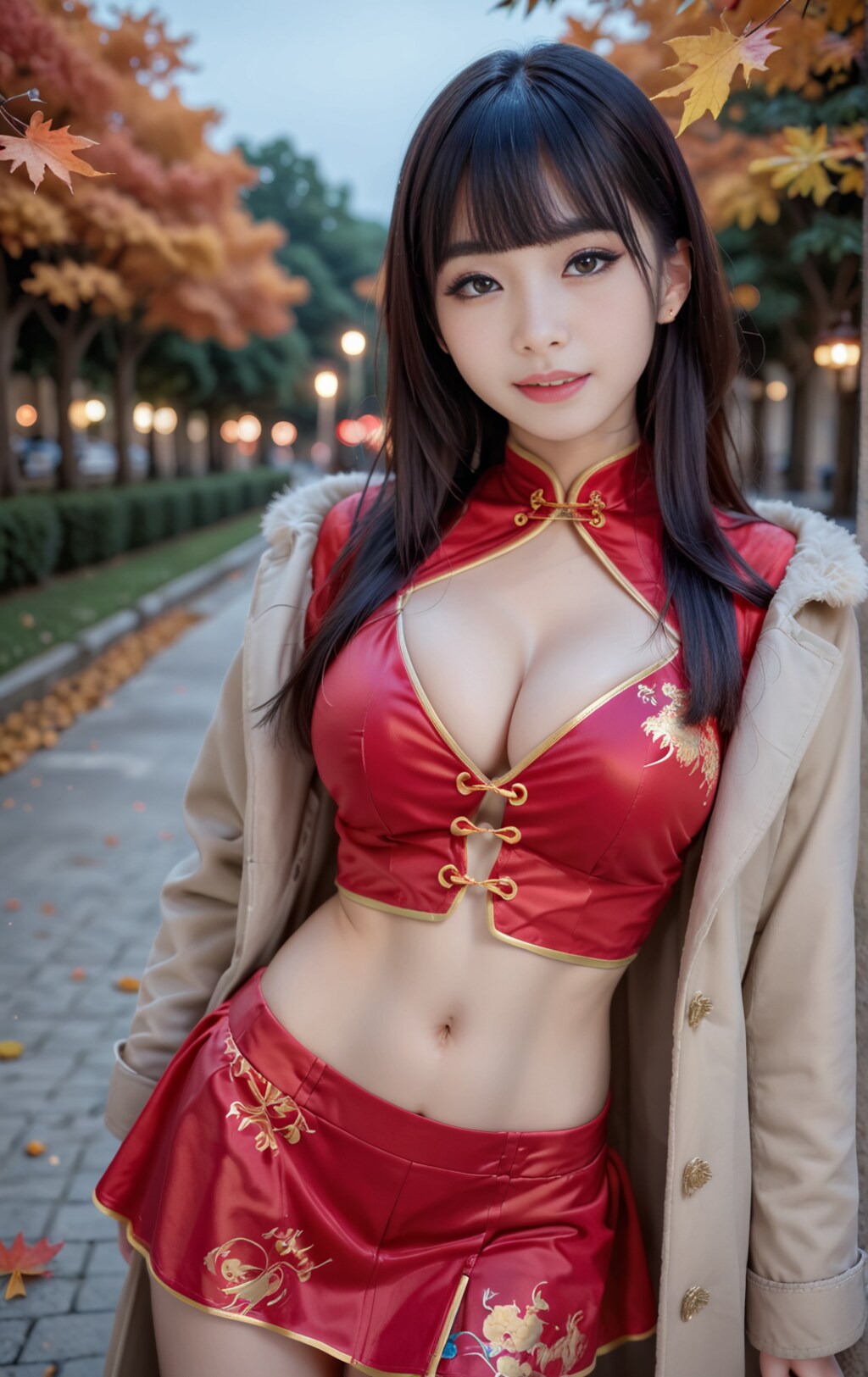 チャイナドレスの美女