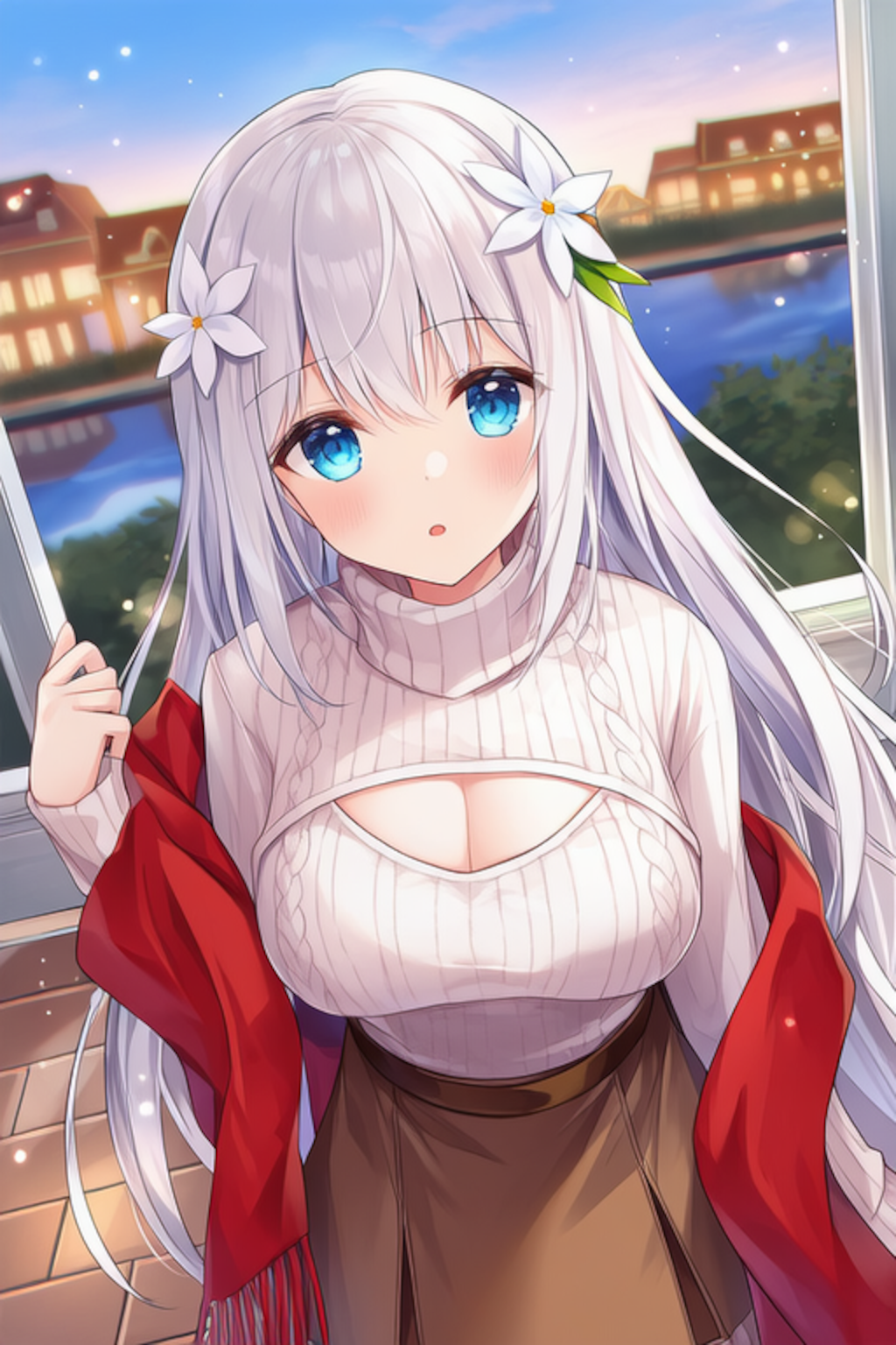 例のタートルネックで衣替え