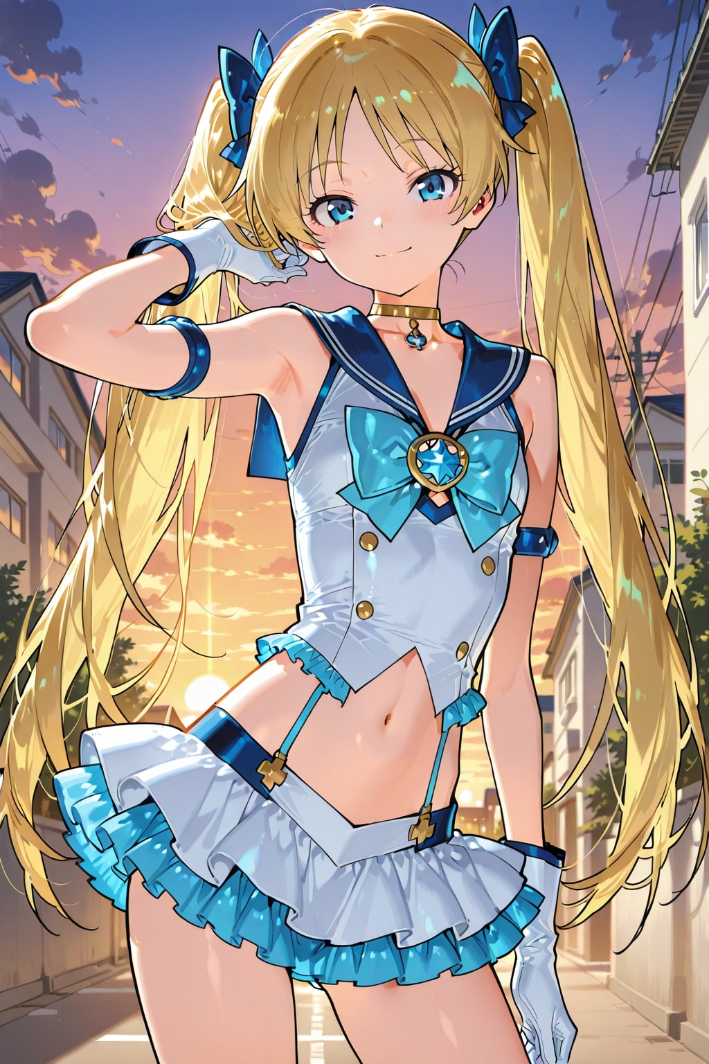 青セーラーな魔法少女