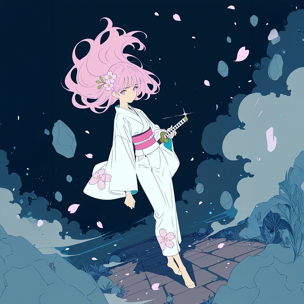 お嬢様、刀を持ち出す