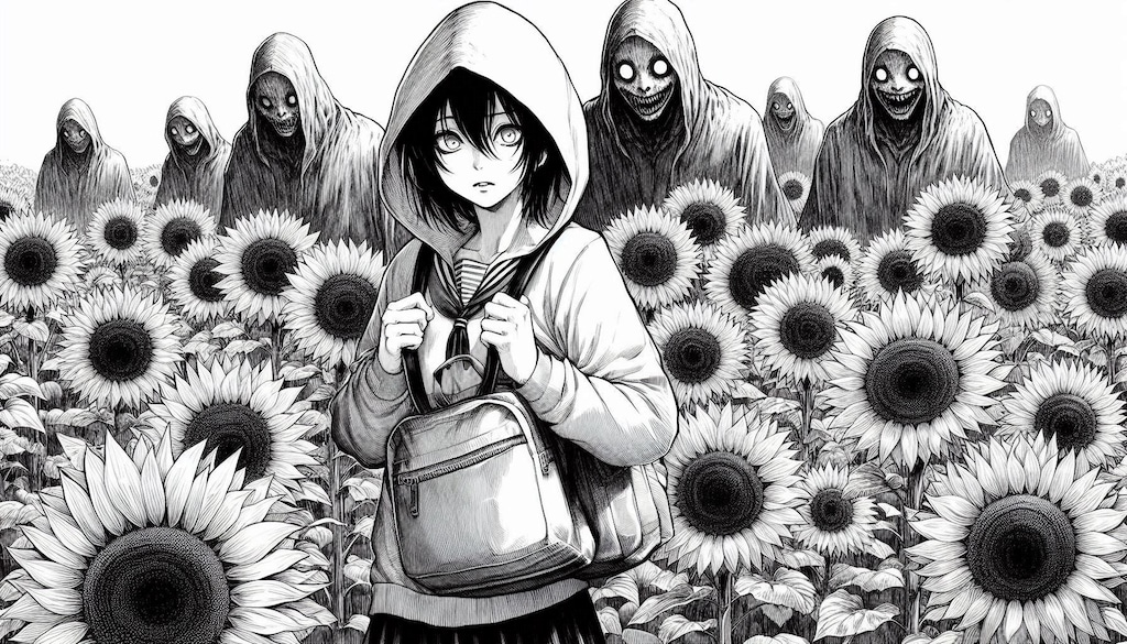 枯れない！ひまわり畑には得体の知れない”何か”が潜んでいる・・・😱💦