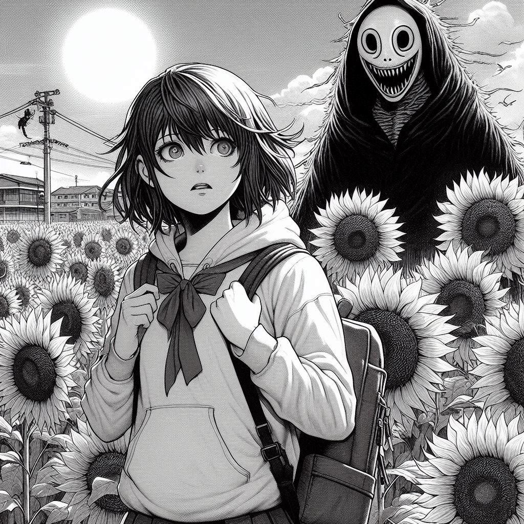 枯れない！ひまわり畑には得体の知れない”何か”が潜んでいる・・・😱💦