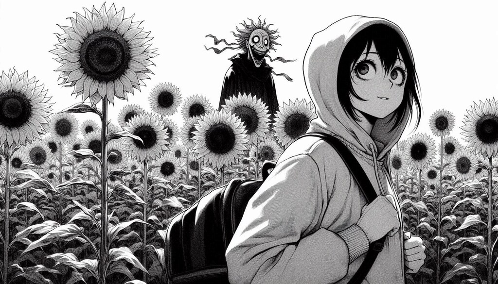 枯れない！ひまわり畑には得体の知れない”何か”が潜んでいる・・・😱💦