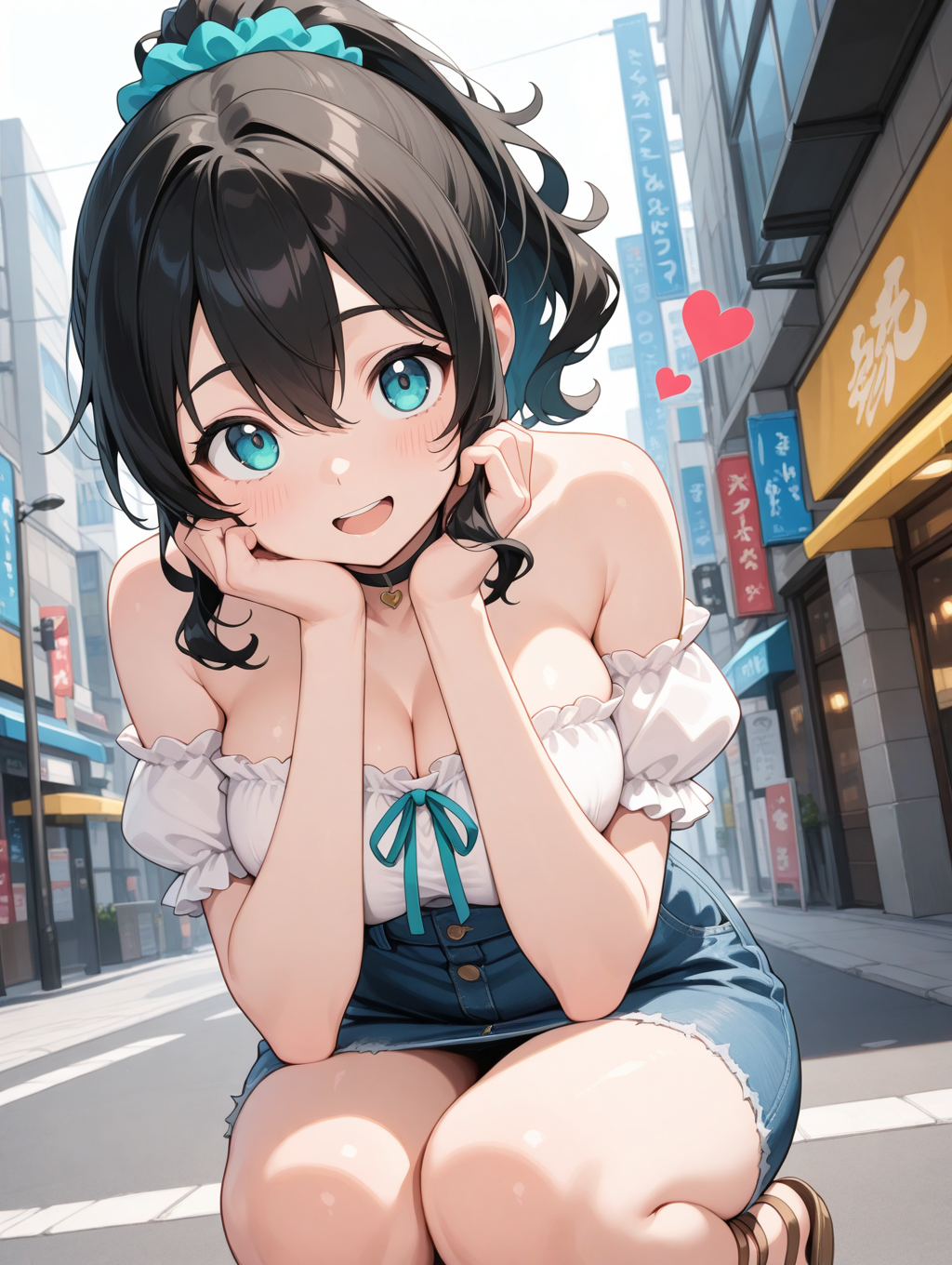 ポニテちゃん夏私服