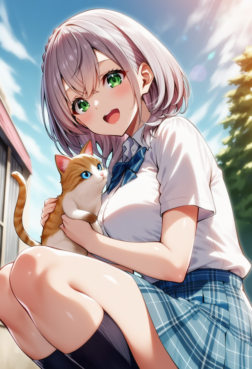 猫ちゃんかわいい♡（白銀ノエル）