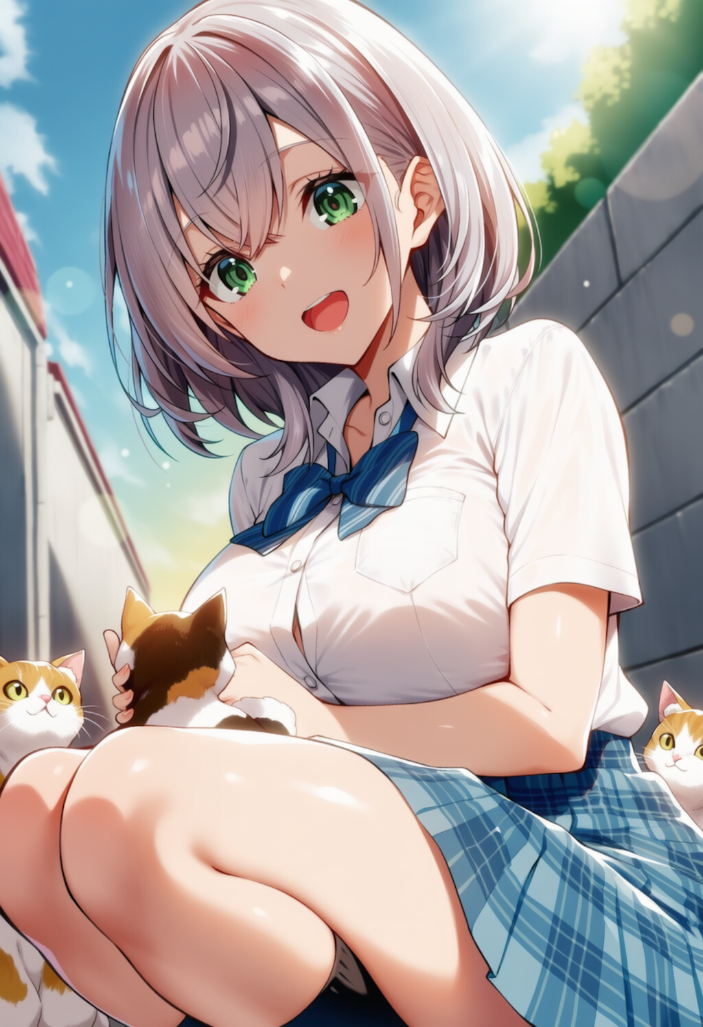 猫ちゃんかわいい♡（白銀ノエル）