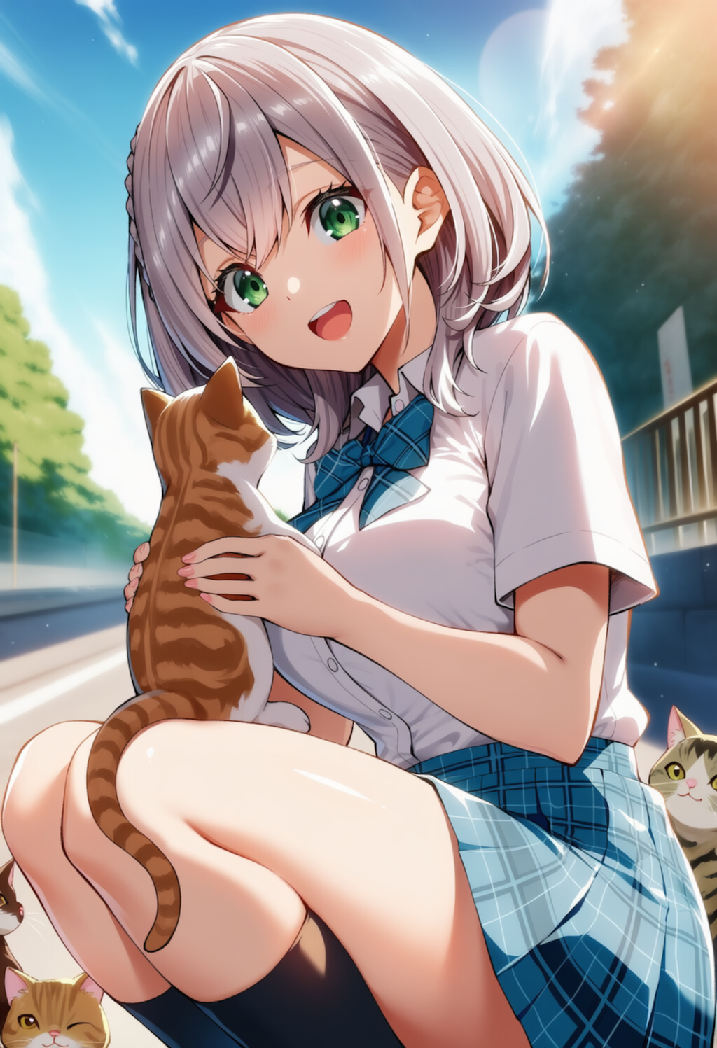 猫ちゃんかわいい♡（白銀ノエル）