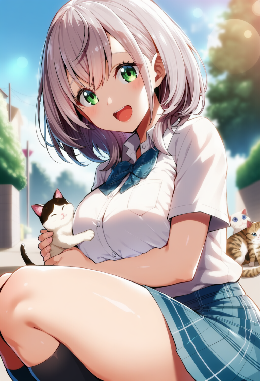猫ちゃんかわいい♡（白銀ノエル）
