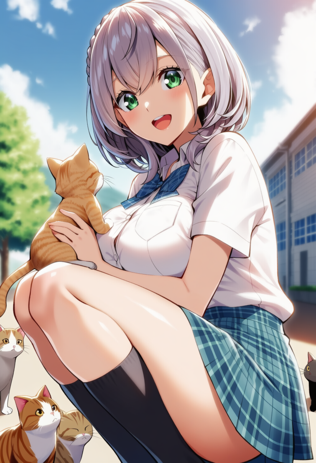猫ちゃんかわいい♡（白銀ノエル）