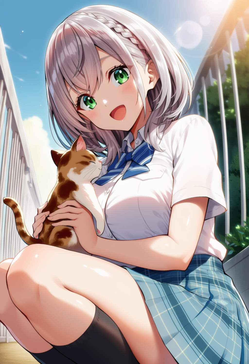 猫ちゃんかわいい♡（白銀ノエル）