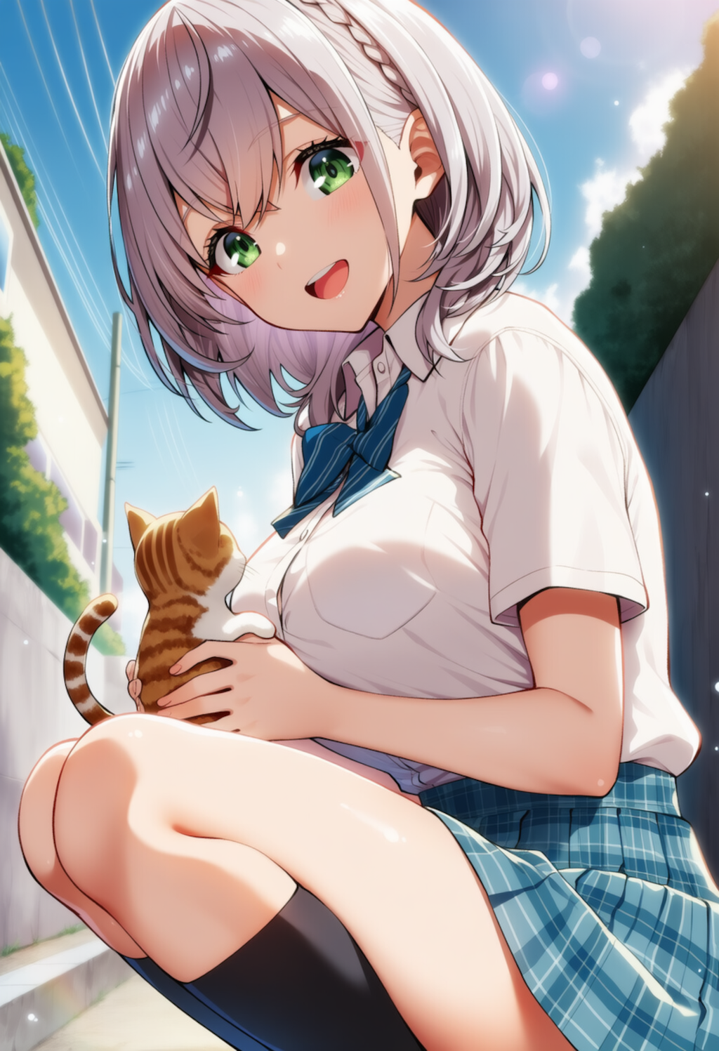 猫ちゃんかわいい♡（白銀ノエル）