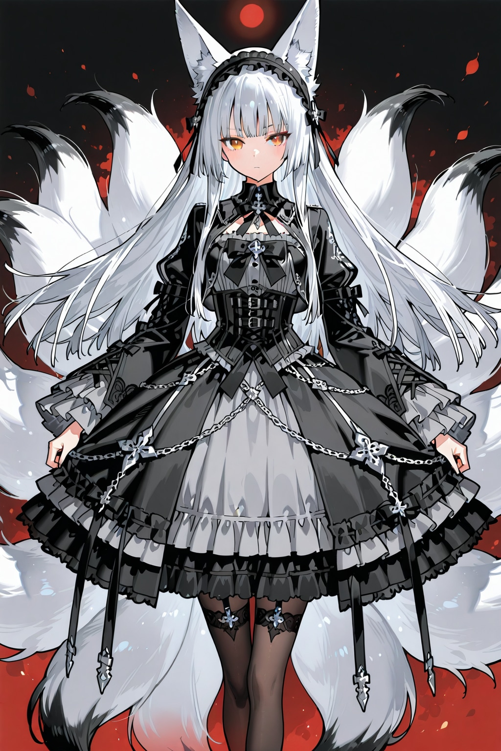 ゴシックお狐様 | の人気AIイラスト・グラビア