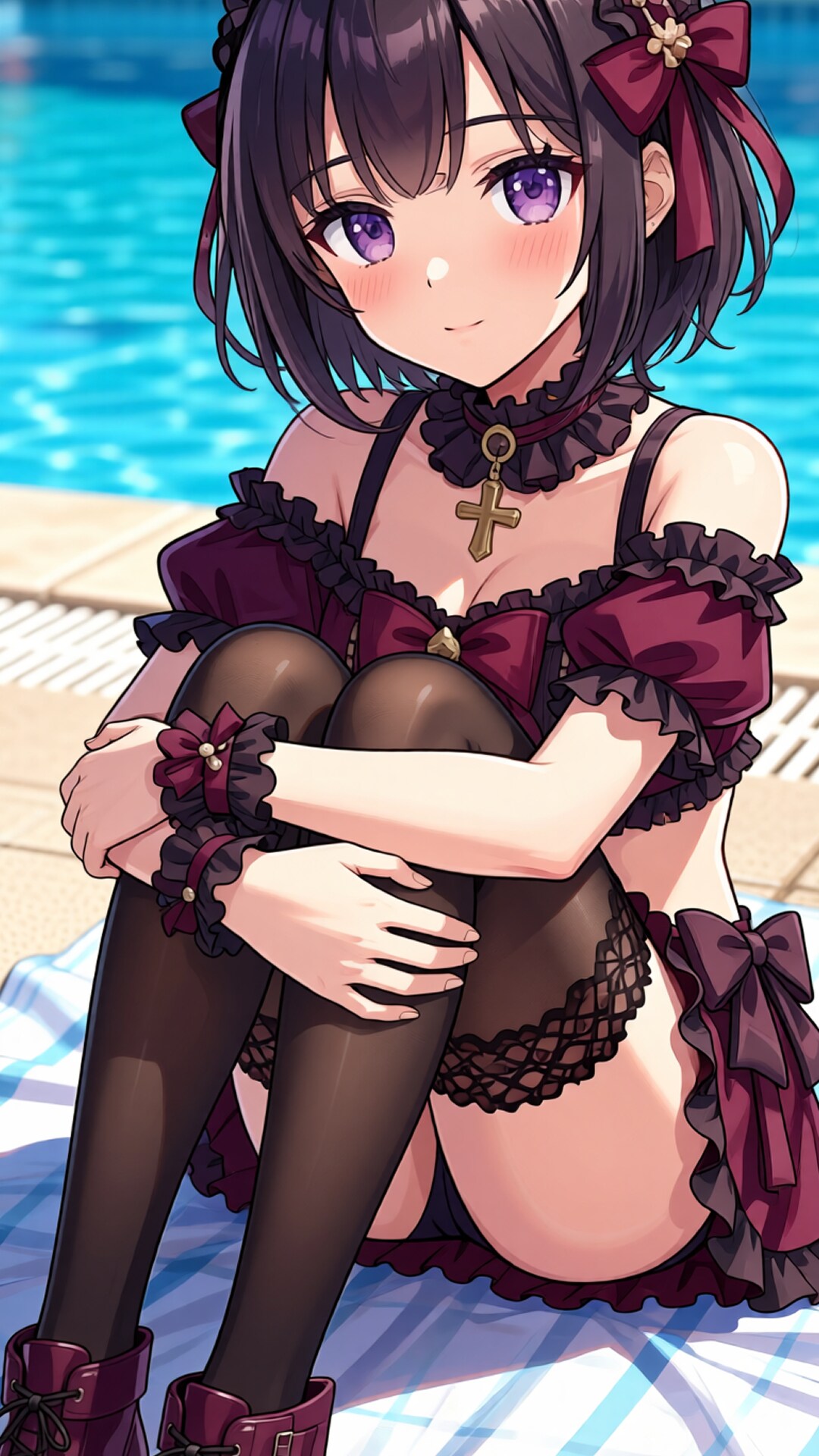 アイコンのメイドさんと水着2
