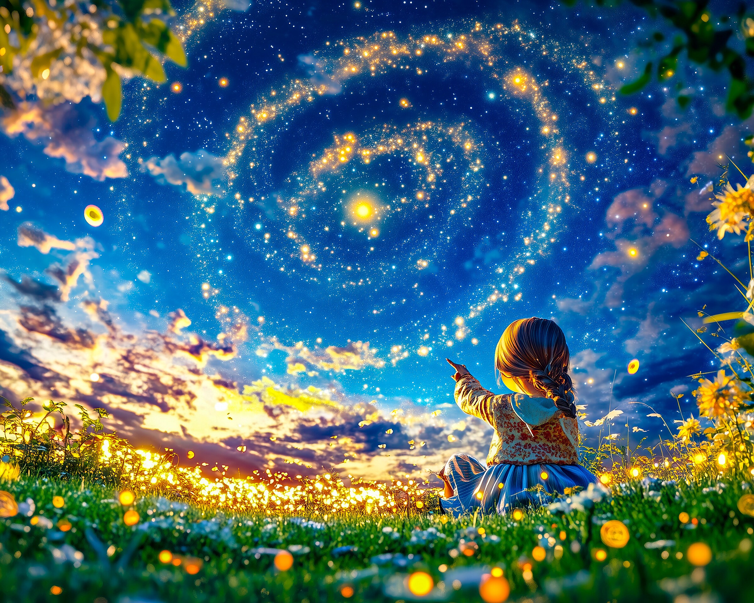 星に魔法をかける女の子 | の人気AIイラスト・グラビア