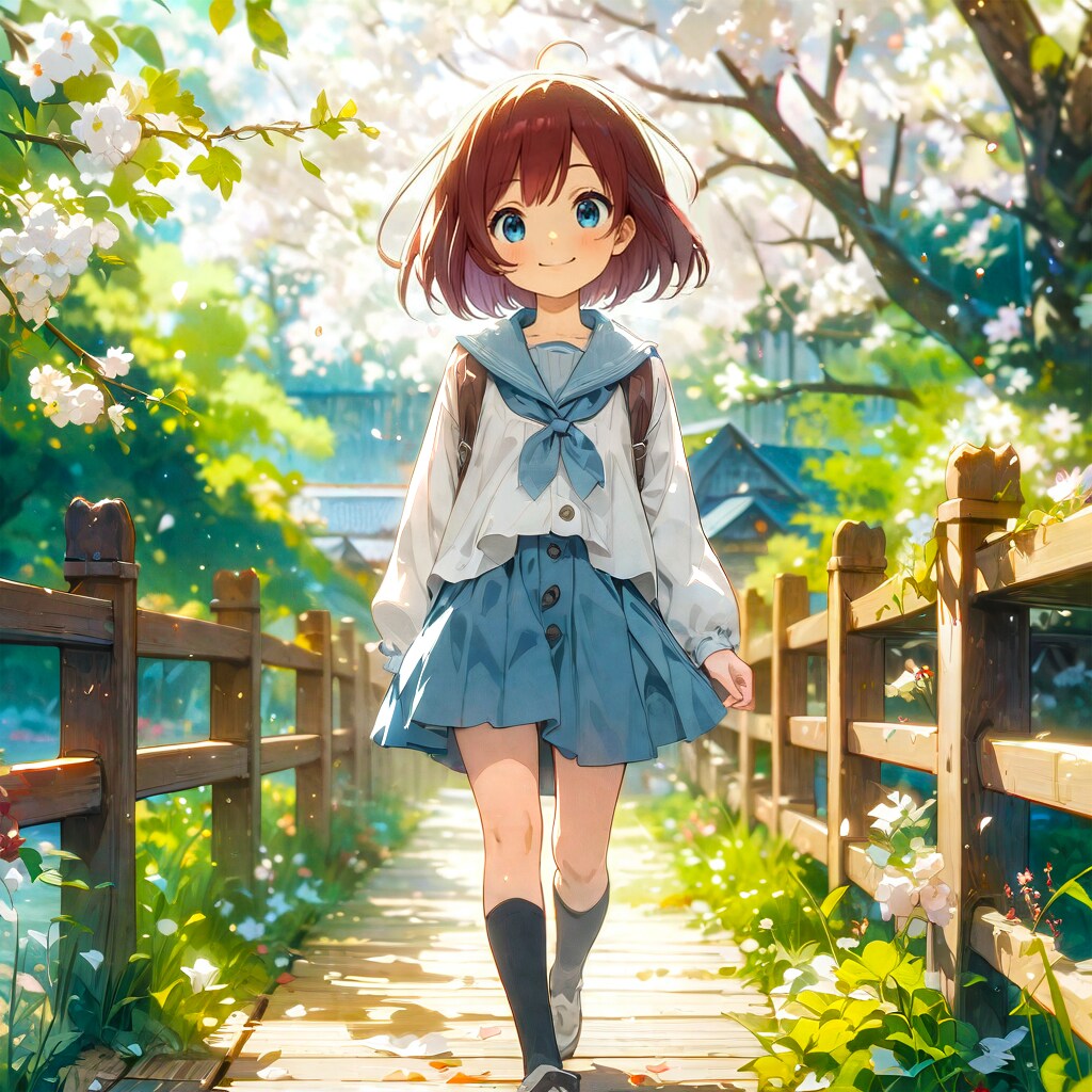 木の橋と少女71