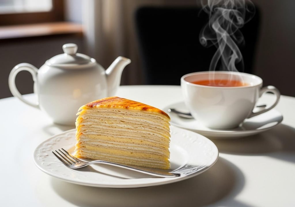 デザートのミルクレープ