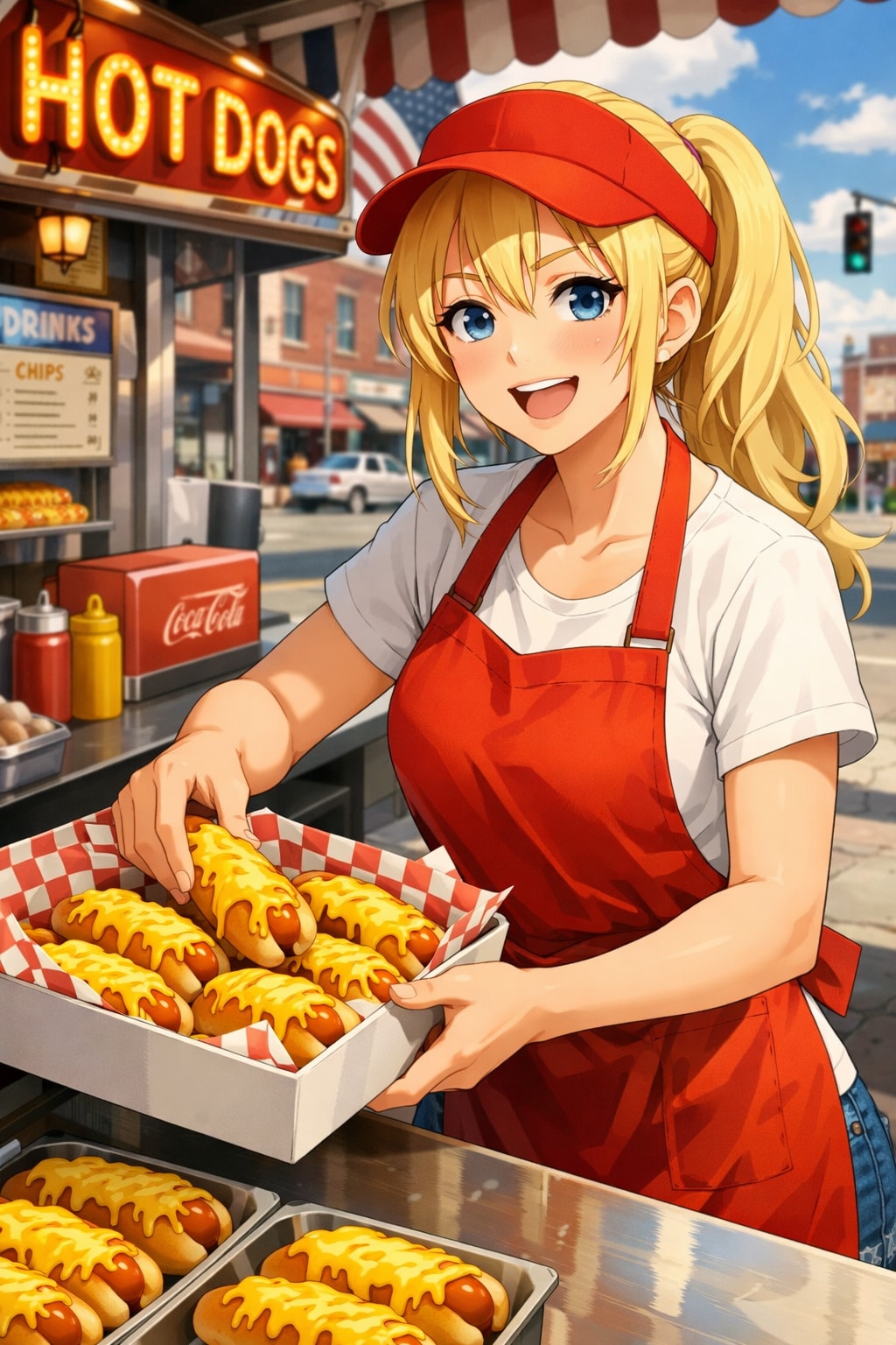 アメリカン店員 | の人気AIイラスト・グラビア