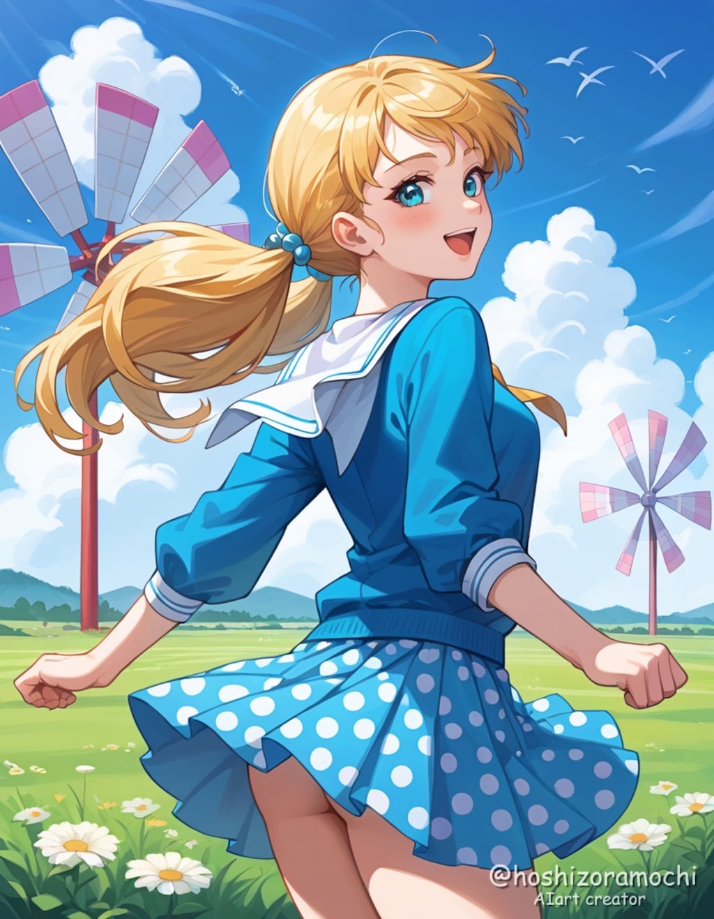 風車に遊ばれる純真 - Innocence Played with by Windmills