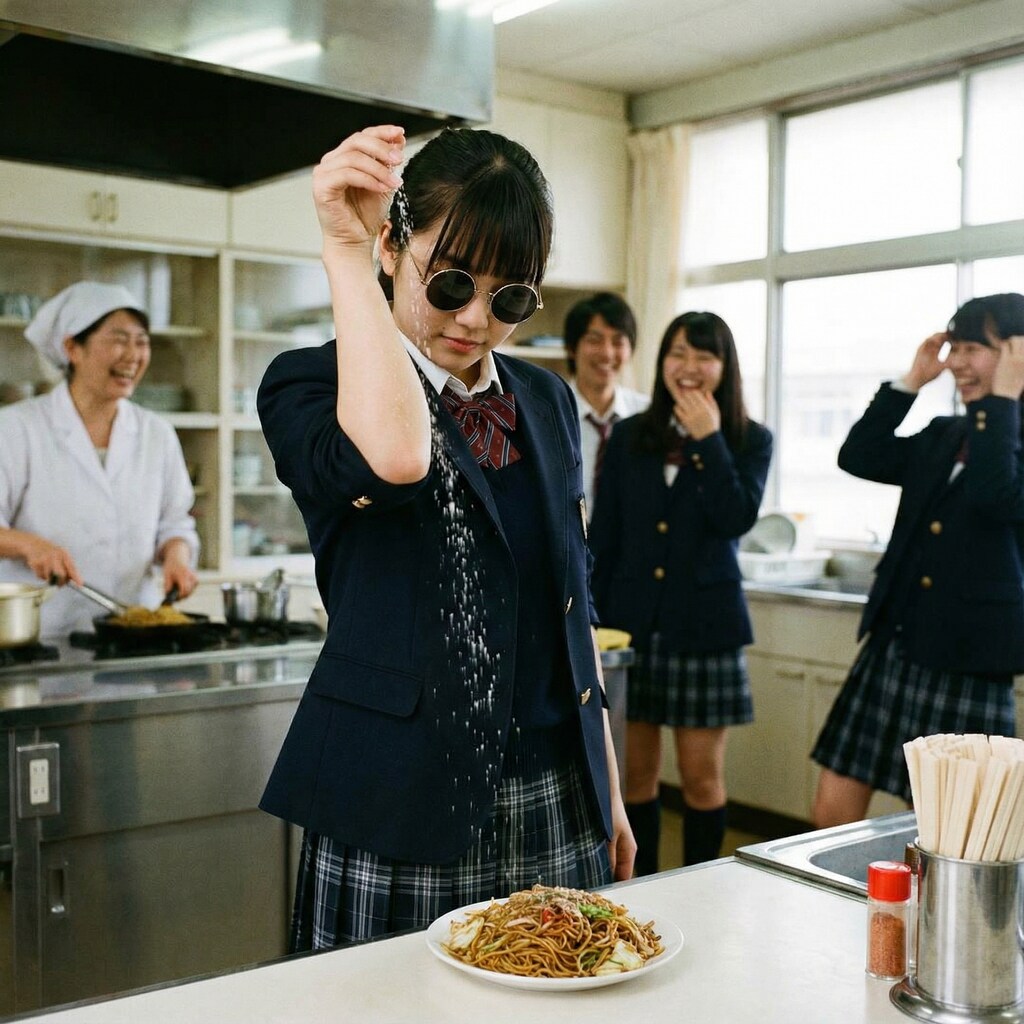 塩振り女子高生