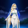 水魔法を使う水の羽衣コスプレ水属性人妻 5枚目