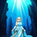 水魔法を使う水の羽衣コスプレ水属性人妻 8枚目