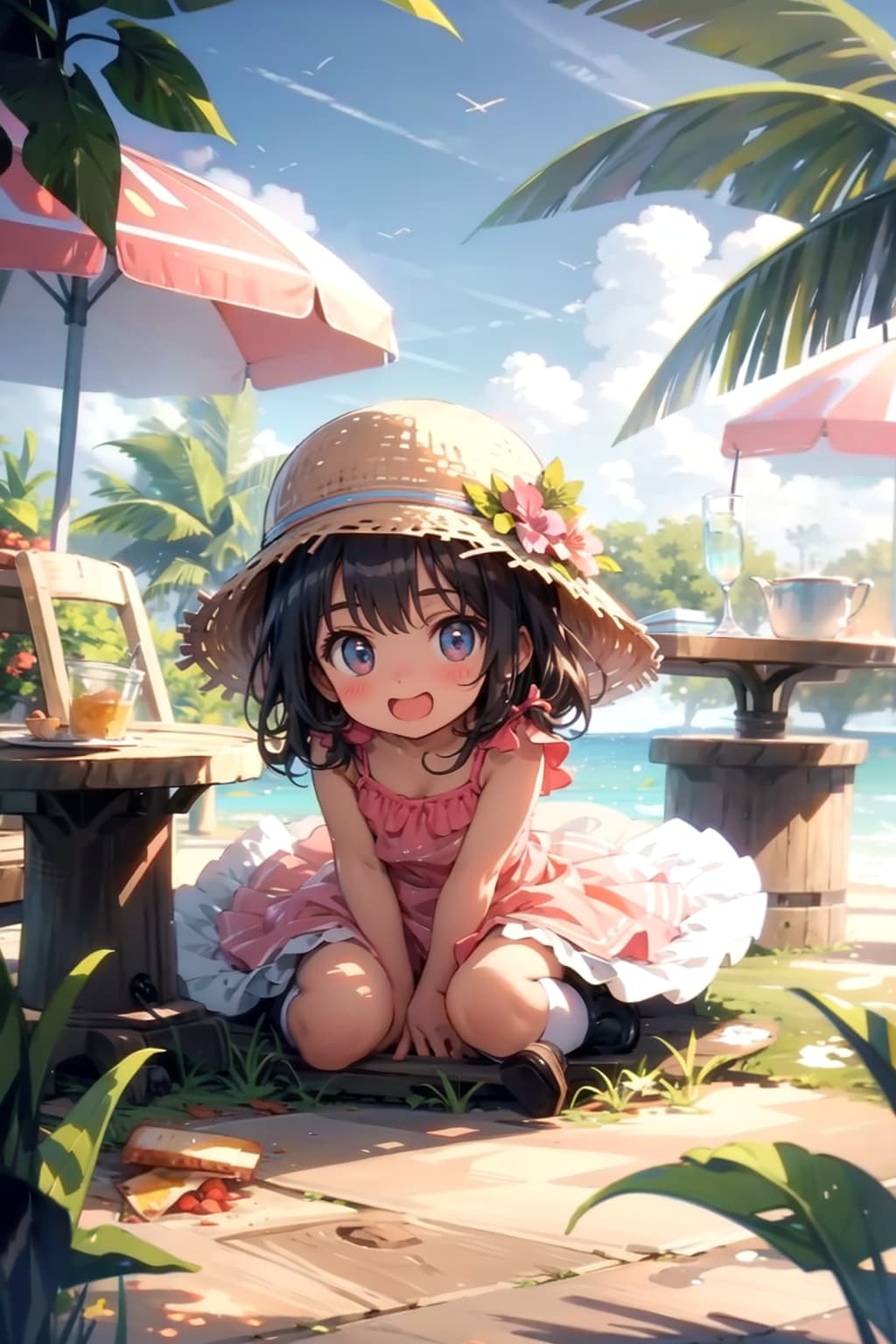 おにいちゃん、パパのあさごはんひっくりかえしたー