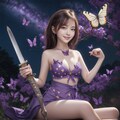 紫の蝶の剣士 4枚目