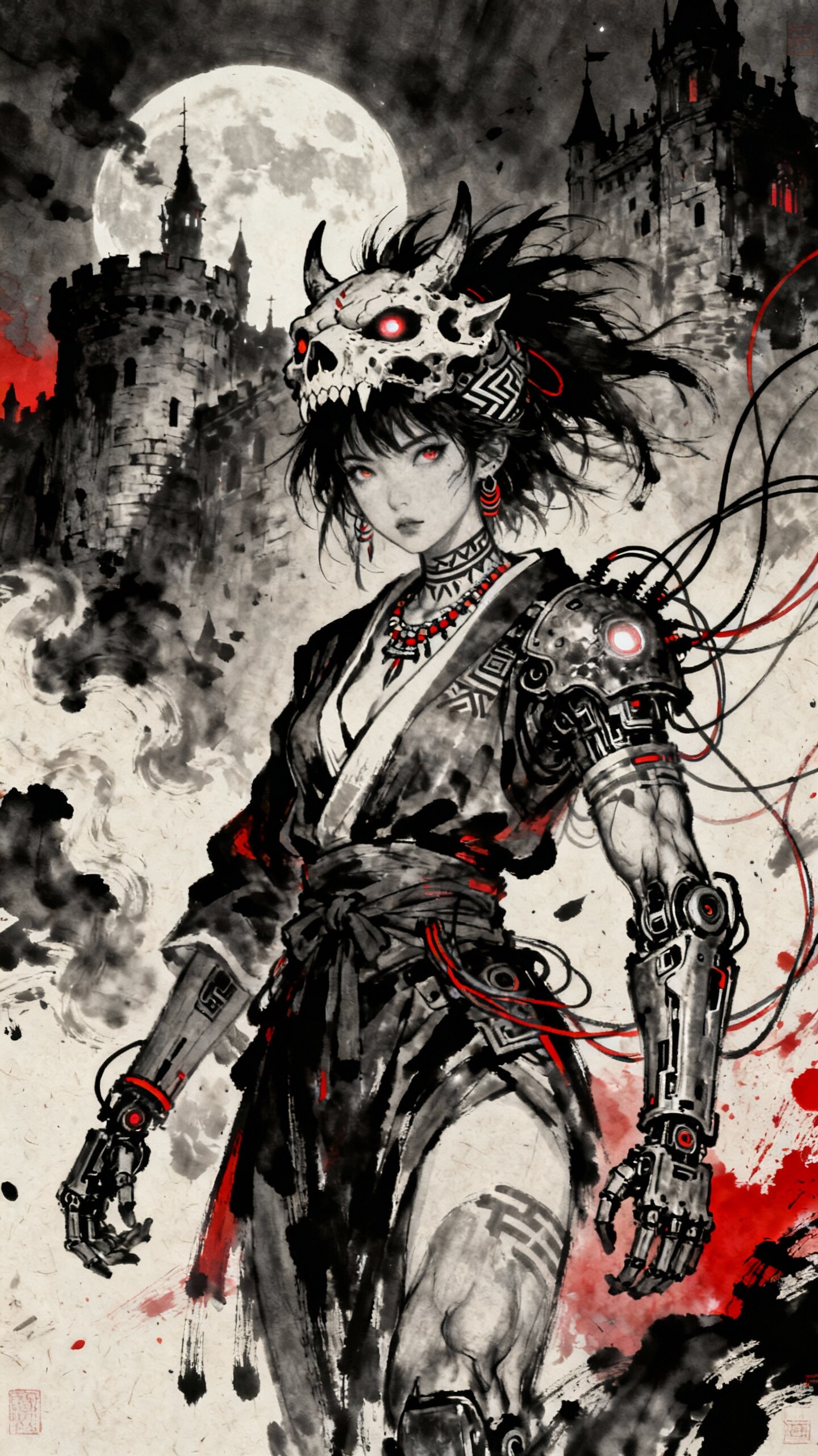 beast skull headdress | の人気AIイラスト・グラビア