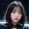 黒ドレス 9枚目