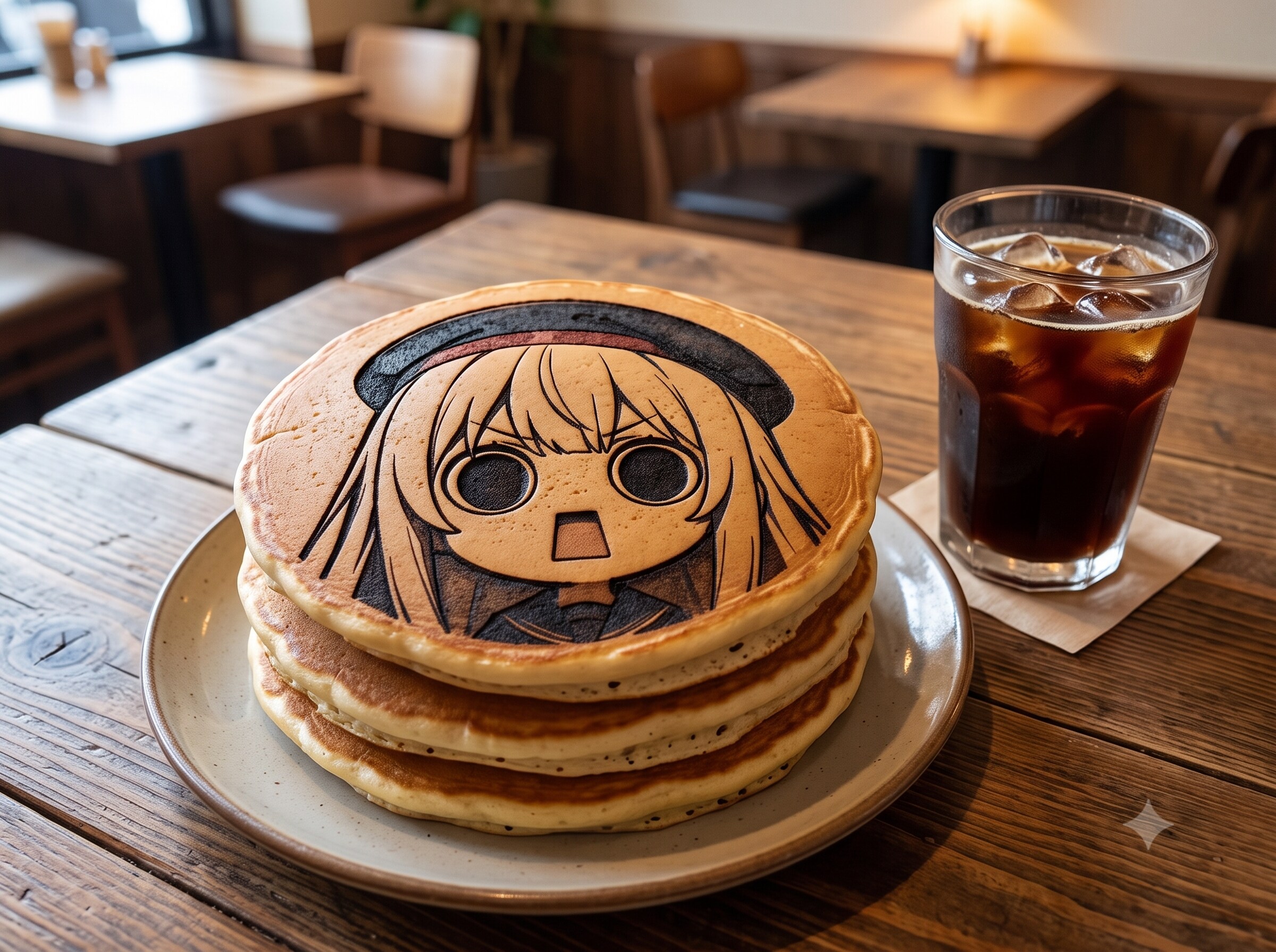 デザートのえらいこっちゃ嬢印のパンケーキ