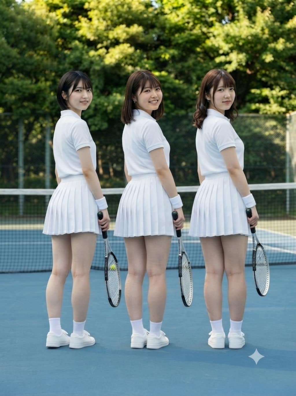 テニスなPuni-Palletの3人