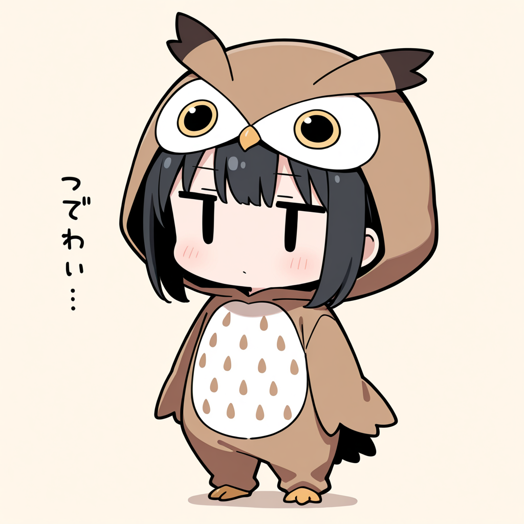 着ぐるみ着せ替え（フクロウ）