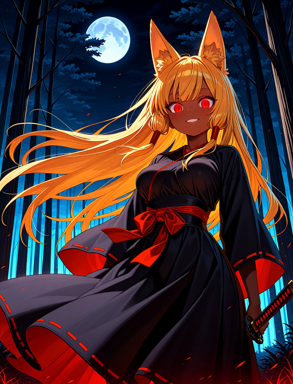 ダークファンタジーっぽい狐娘