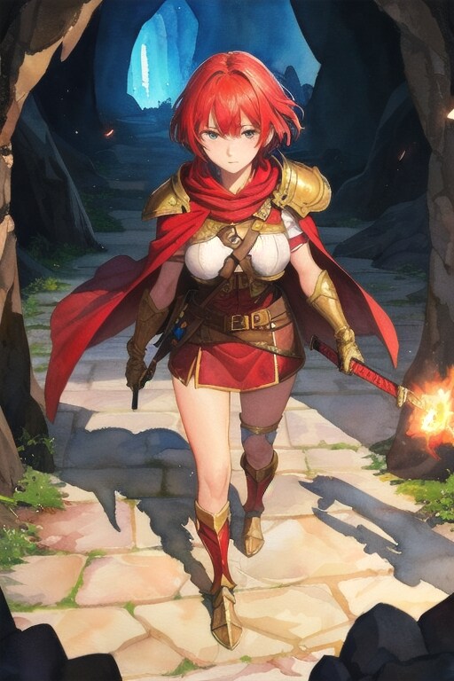 女騎士さん修行中