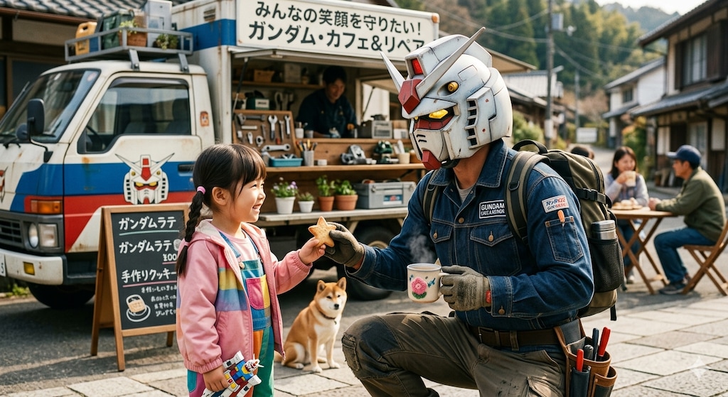 ガンダムみたいな顔をしてるくせにとても優しい人