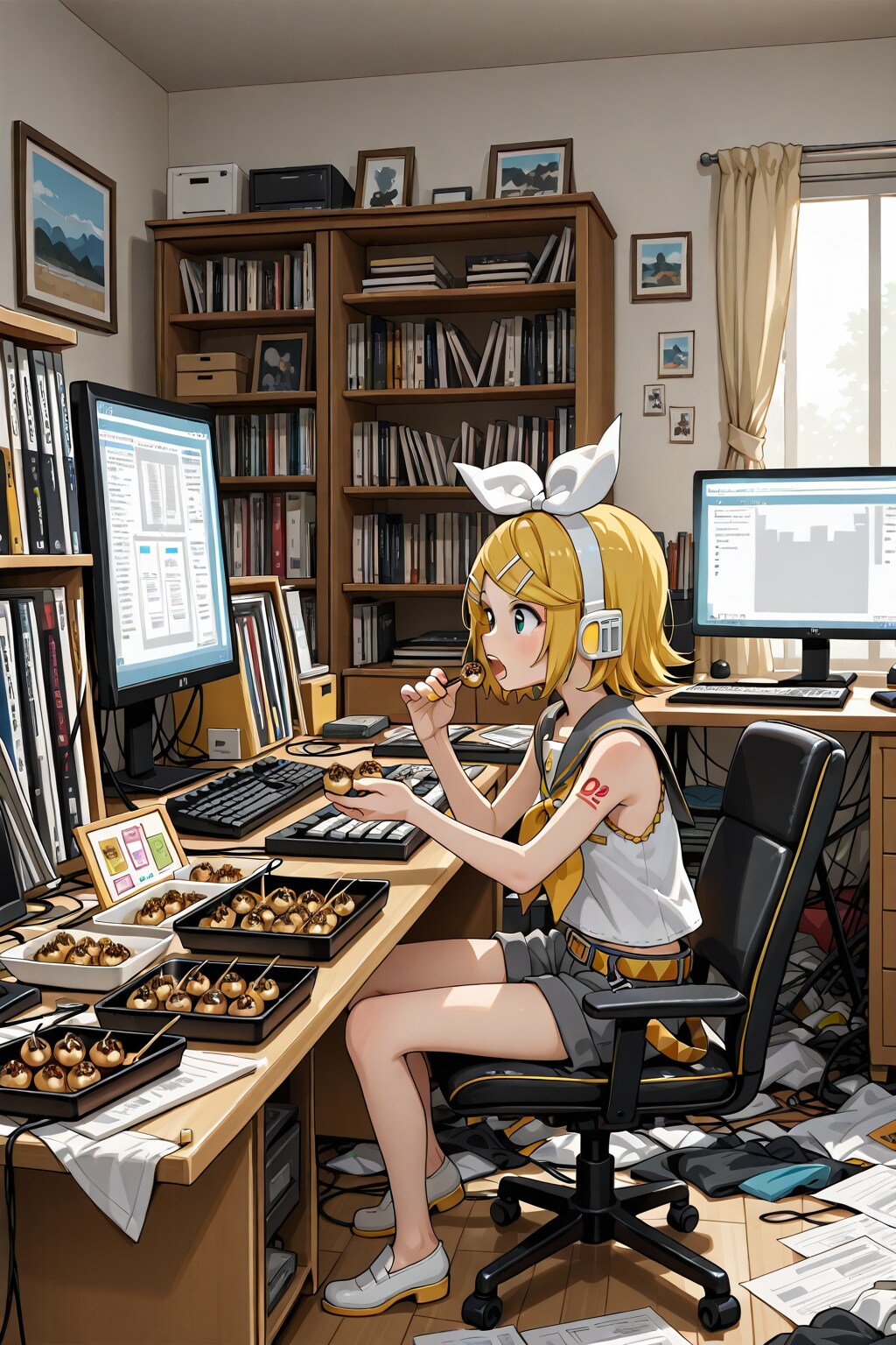 鏡音リン８６ | の人気AIイラスト・グラビア