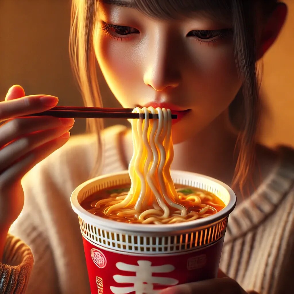 話題のカップうどん