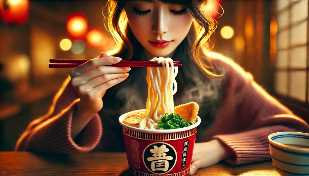 話題のカップうどん