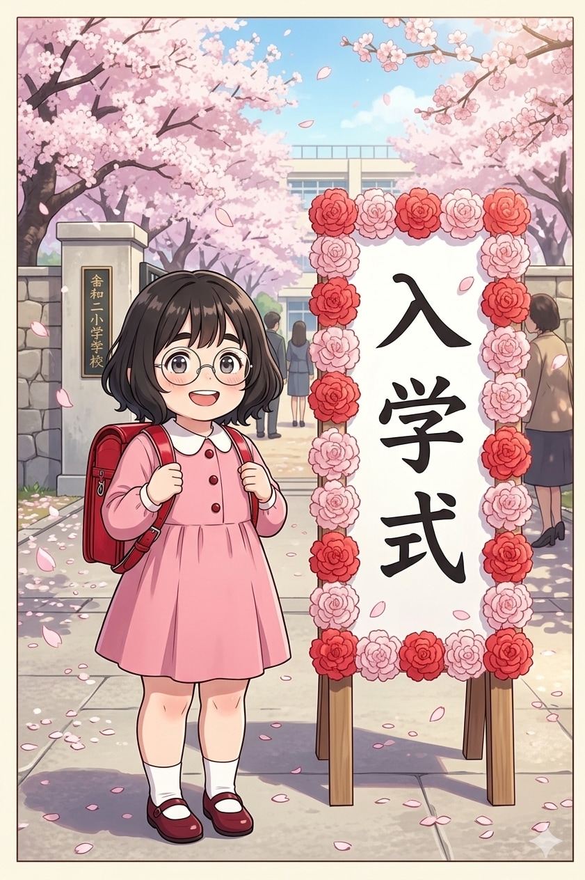 うちの子入学式(二子玉川茉莉)