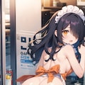 絶対領域裸エプロン 2枚目