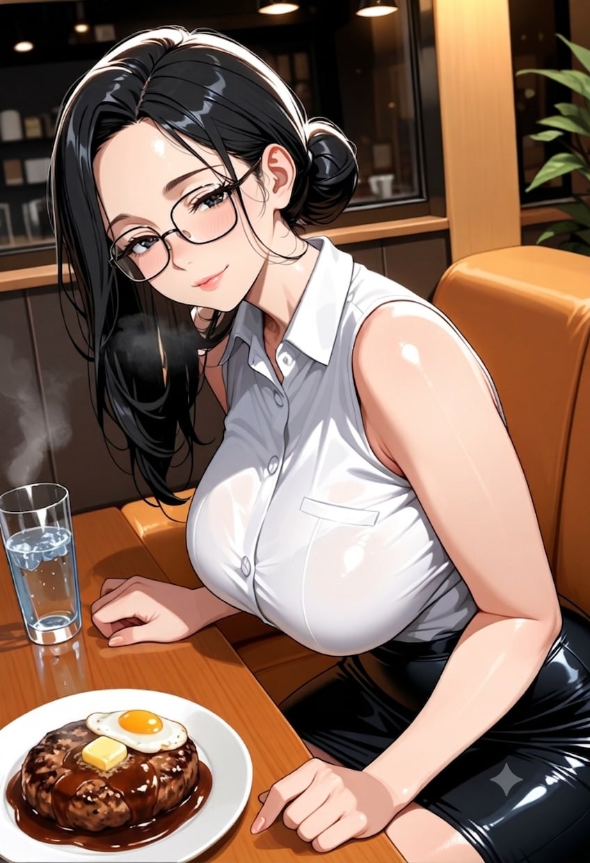 ランチのハンバーグ