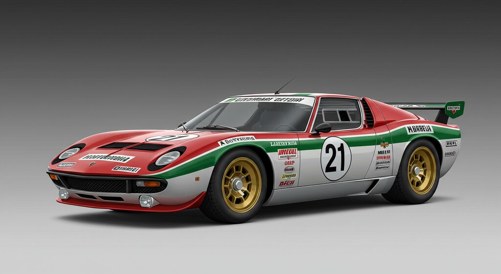 ランボルギーニミウラレーシングカー