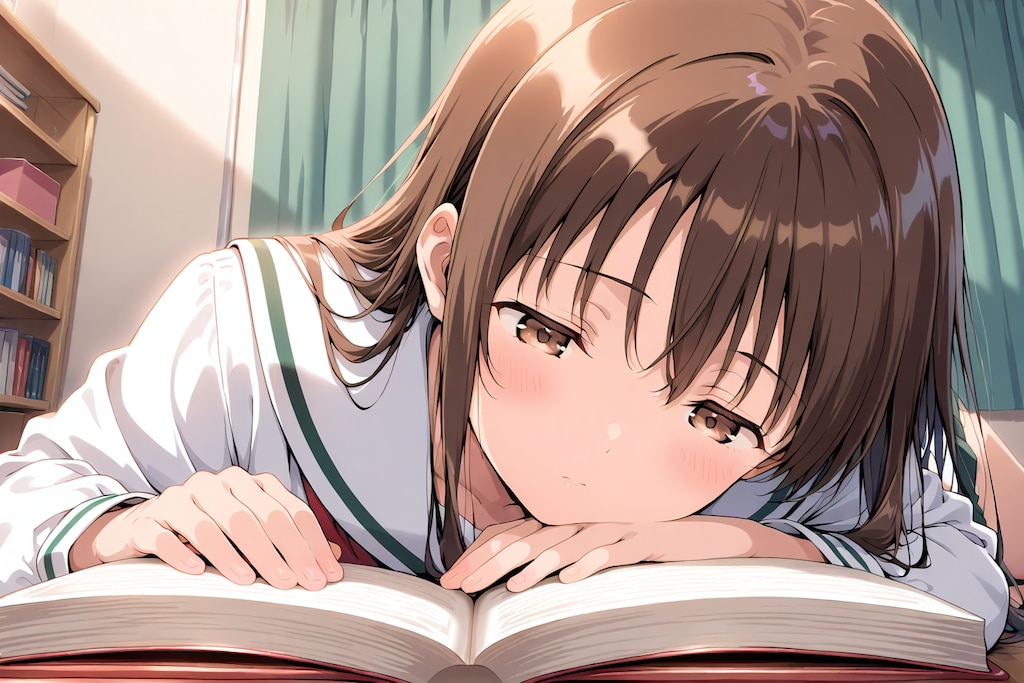 本を読む女の子