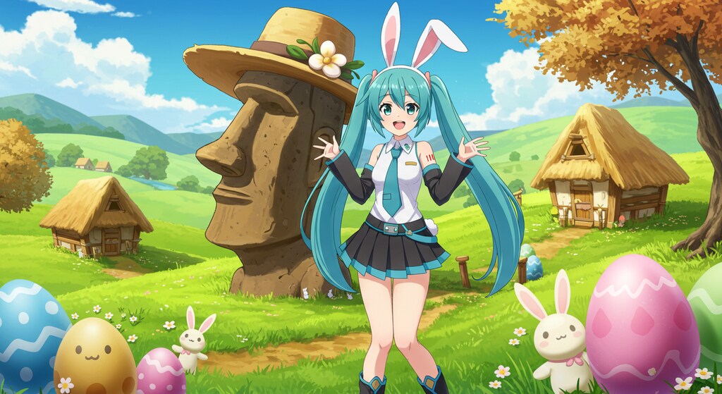 初音ミクとイースター島　リメイク版