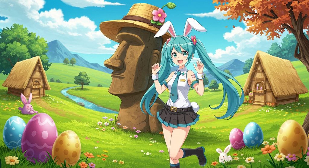 初音ミクとイースター島　リメイク版