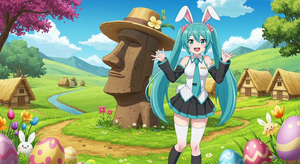初音ミクとイースター島　リメイク版