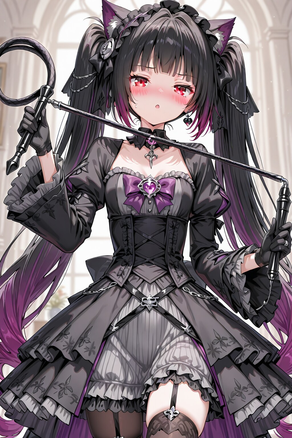 鞭を持ったゴスロリ魔法少女