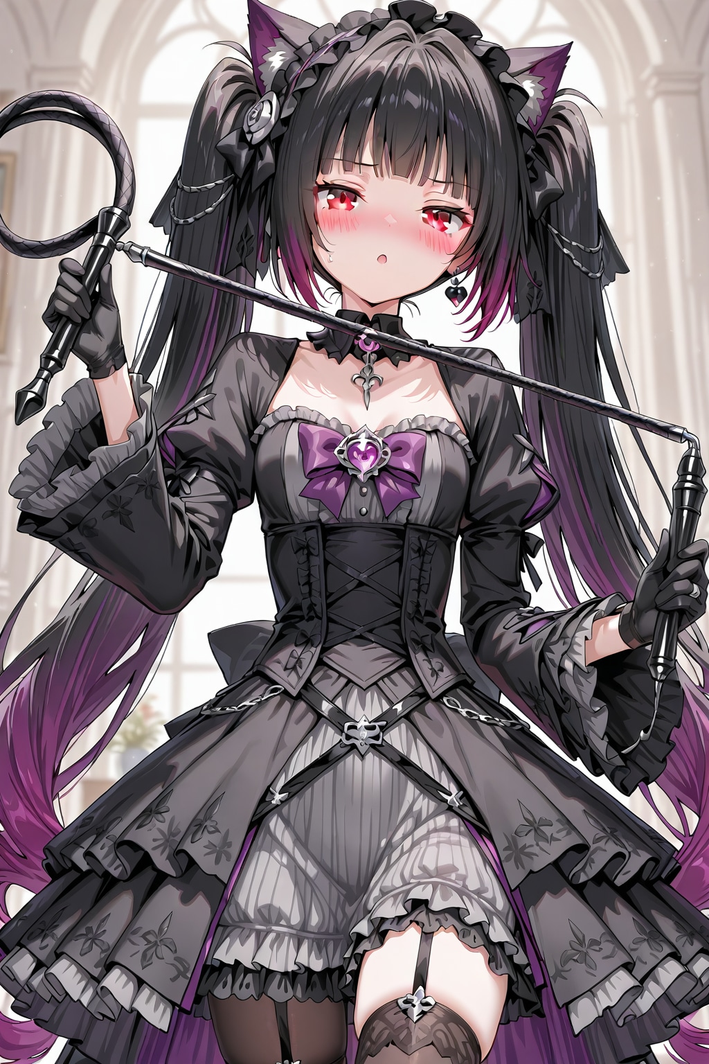 鞭を持ったゴスロリ魔法少女