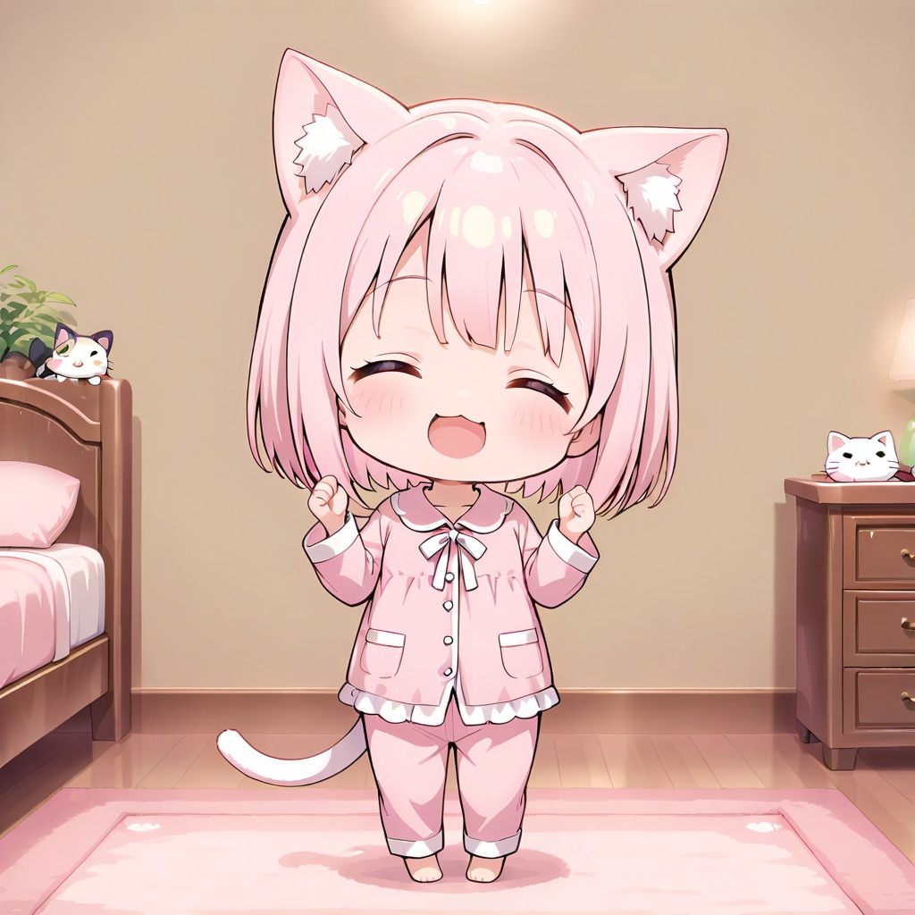 おはようにゃん！ | の人気AIイラスト・グラビア